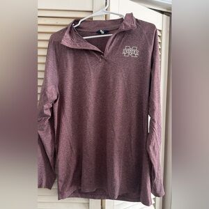 Women's Maroon Pullover Jacket